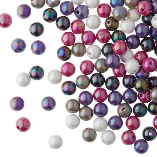 Mixed Pink & Gray Craft Beads By Bead Landing™